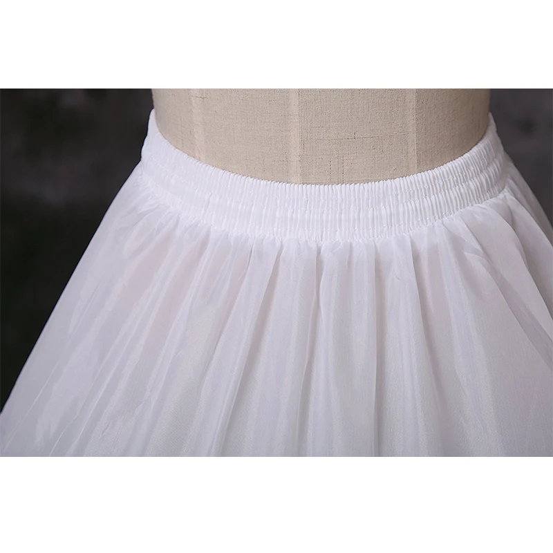White 4 Hoops Ball Gown Petticoat Wedding Accessories Bride Crinoline Underskirt peticoat wedding dress costume adult petticoat - Image 5