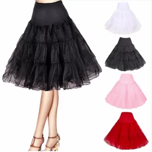 kf-S691a8cb70a1947b4b919c708e7f2bc90t Free Short Organza Halloween Petticoat Crinoline Vintage Wedding Bridal for Dresses Underskirt Rockabilly Tutu